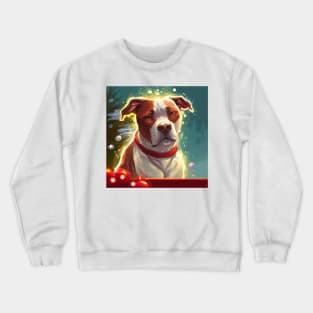 Cute American Staffordshire Terrier Drawing Crewneck Sweatshirt